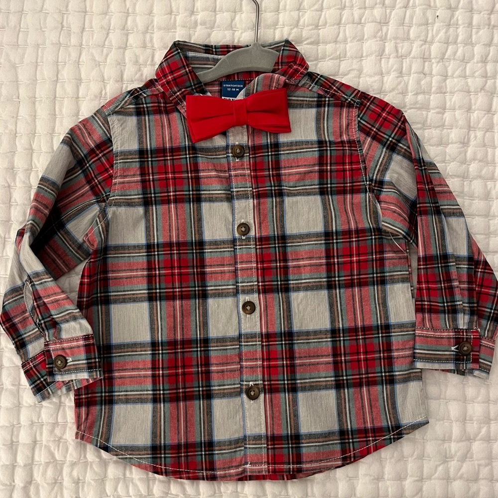 3-Pack NWT Button-up Toddler Shirts (Various sizes 12-24 M) - Picture 2 of 7
